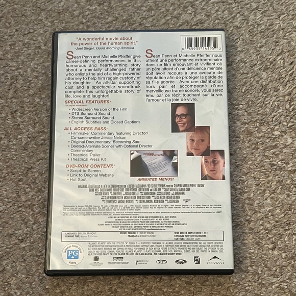 I Am Sam DVD - - Picture 2 of 3